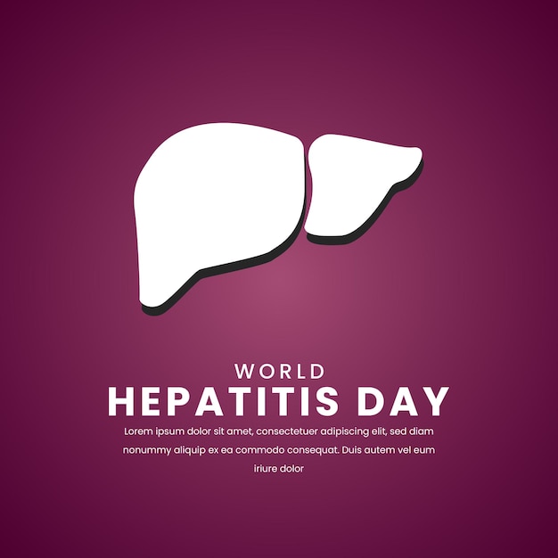 Vector illustration on the theme of World Hepatitis Day on July 28