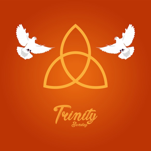 Vector illustration of Trinity Sunday.