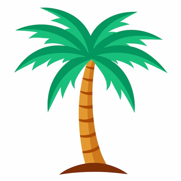 Vector Illustration of Tropical Palm Trees