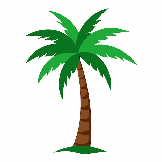 Vector Illustration of Tropical Palm Trees