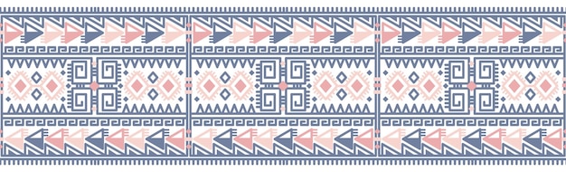 Vector illustration of Ukrainian folk seamless pattern ornament Ethnic ornament Border element Traditional Ukrainian Belarusian folk art knitted embroidery pattern Vyshyvanka