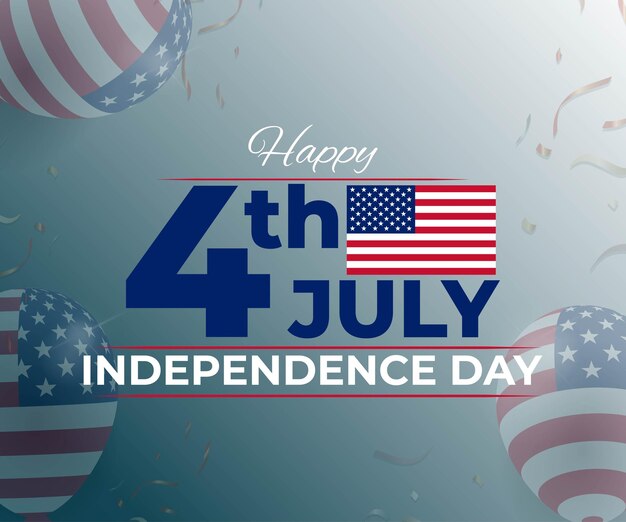 Vector illustration for US Independence Day Sale banner