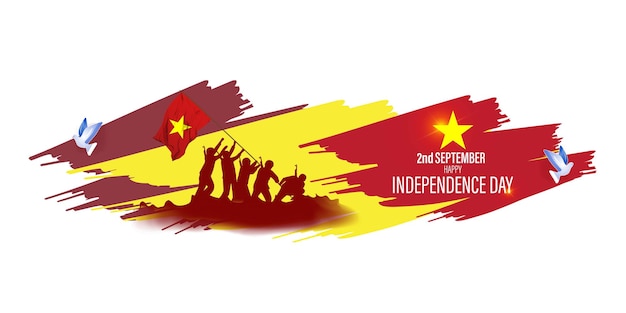 Vector illustration for Vietnam independence day 2 September