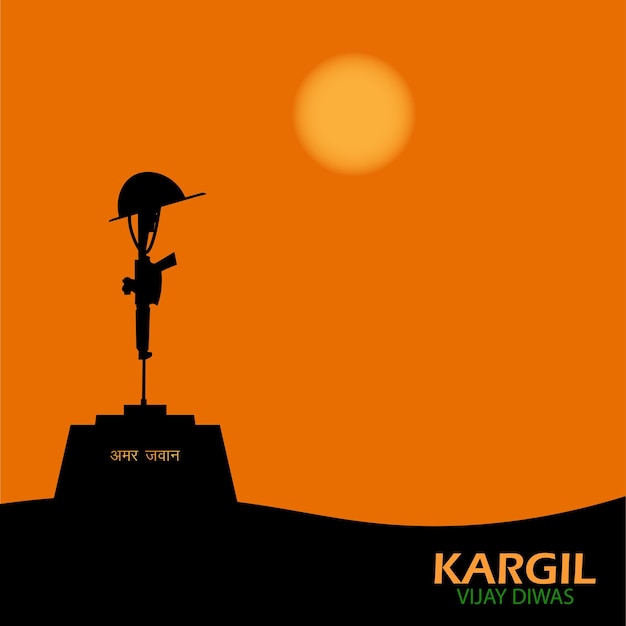 Vector Illustration of Vijay kargil diwas.