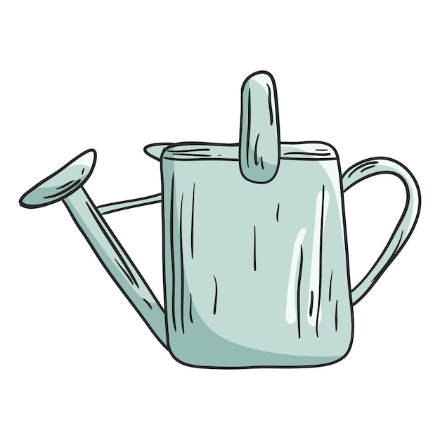 Vector illustration of a watering can for plants and gardening