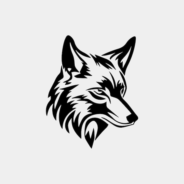 vector illustration of a wolf head