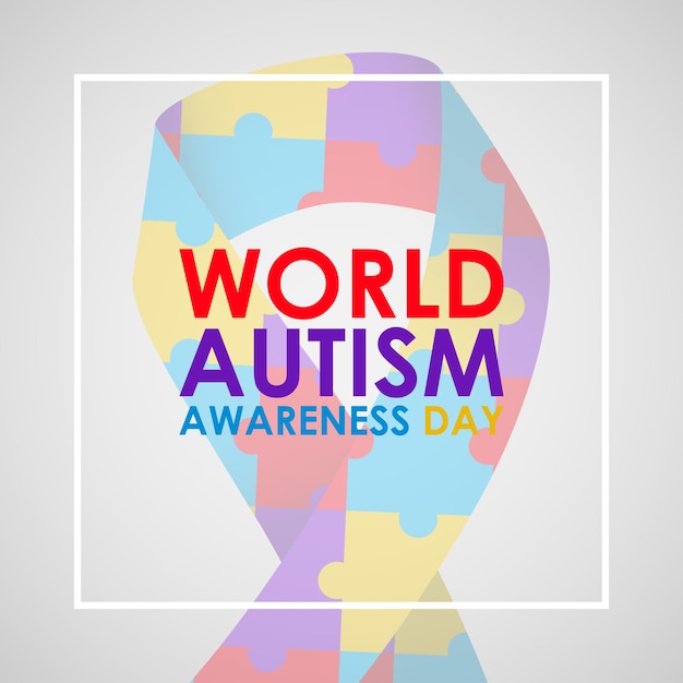 Vector illustration of World Autism Awareness Day