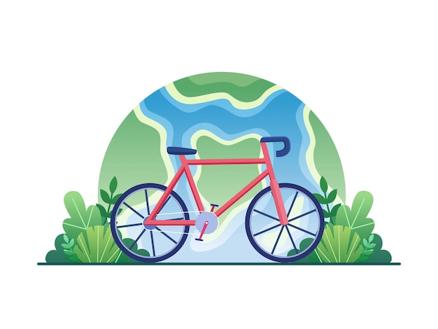 Vector illustration world bicycle day