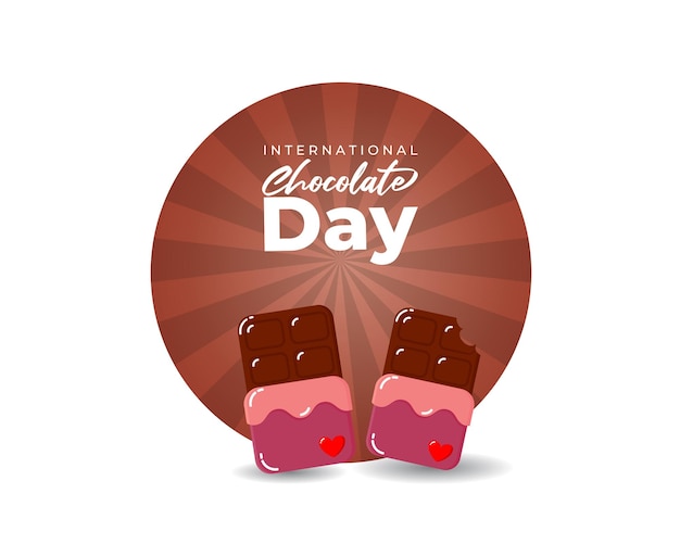 Vector vector illustration for world chocolate day