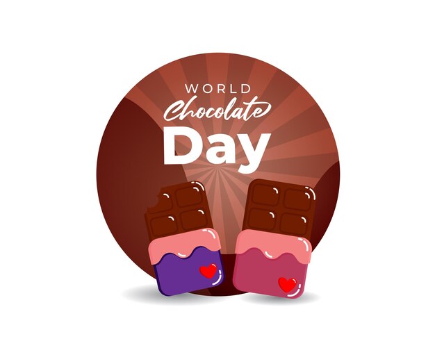 Vector vector illustration for world chocolate day