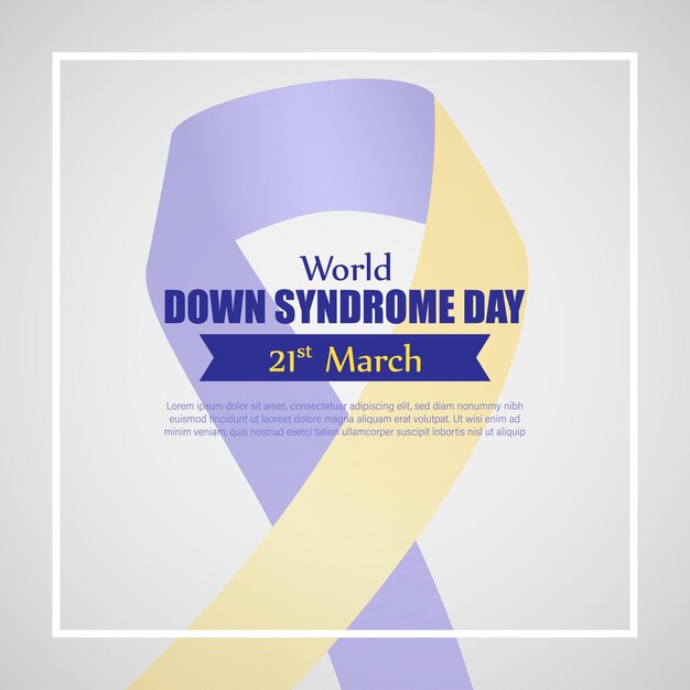 Vector illustration for World Down Syndrome Day