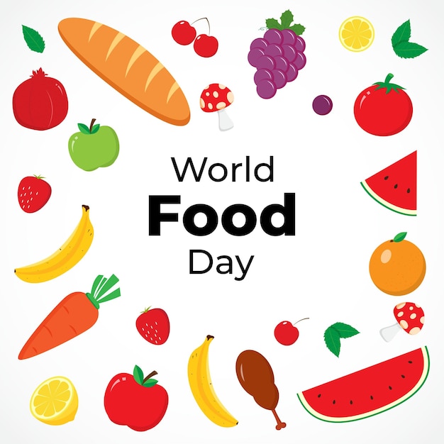 Vector illustration for world food day