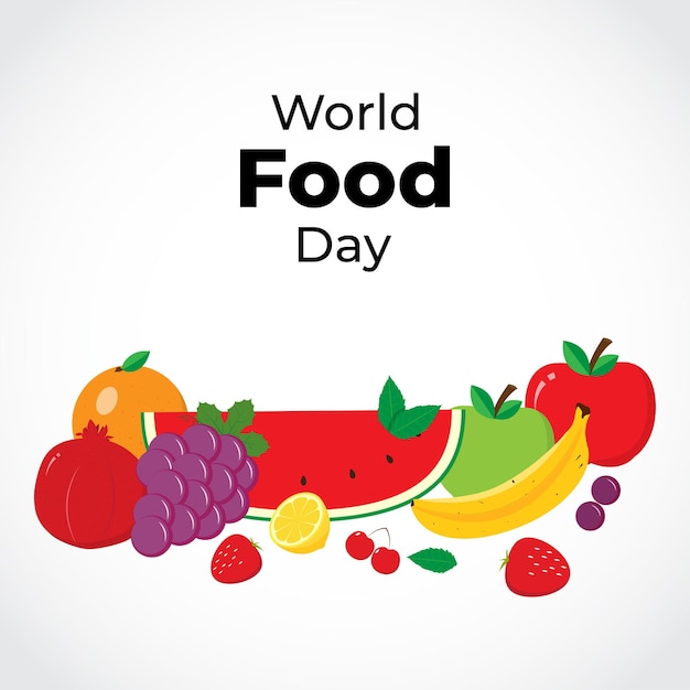 Vector illustration for world food day