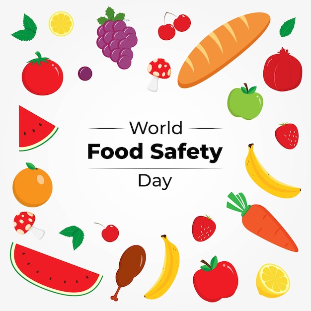 Vector illustration for World Food Safety Day