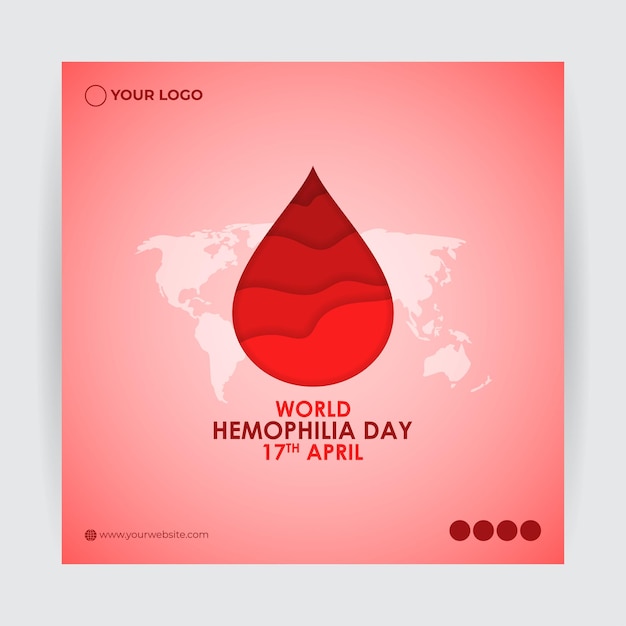 Vector illustration for World Hemophilia Day