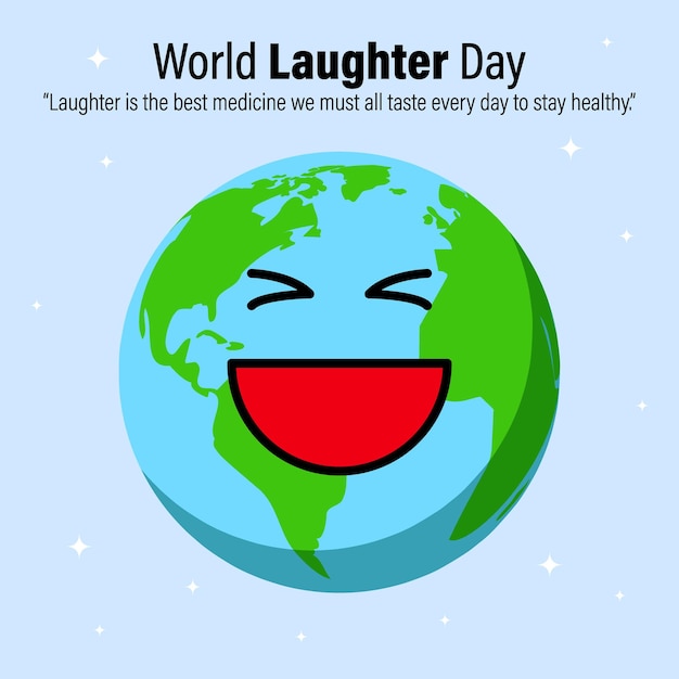 Vector illustration of World Laughter Day banner