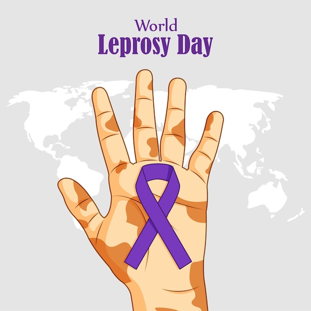 Vector illustration of World Leprosy Day