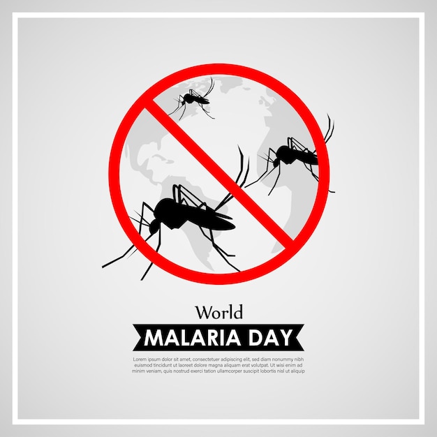 Vector illustration for world malaria day