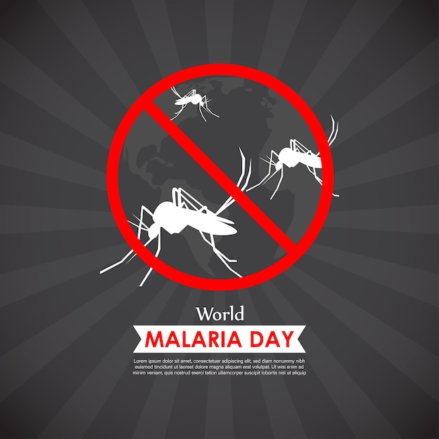 Vector illustration for world malaria day