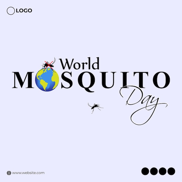 Vector illustration for World Mosquito Day