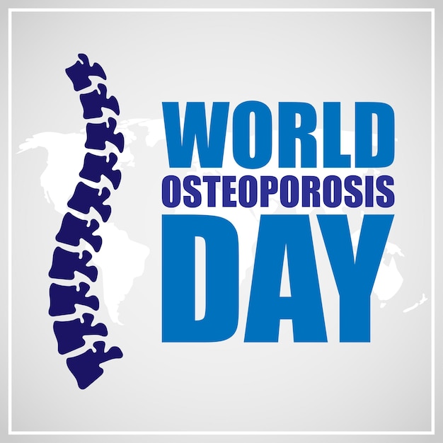 Vector illustration for world osteoporosis day banner