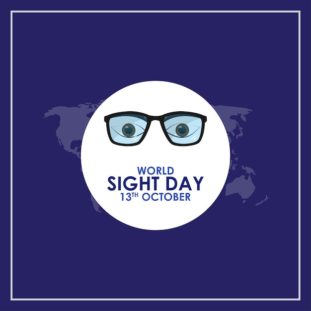 Vector illustration of World Sight Day banner