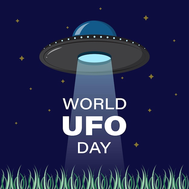 Vector illustration for World UFO Day