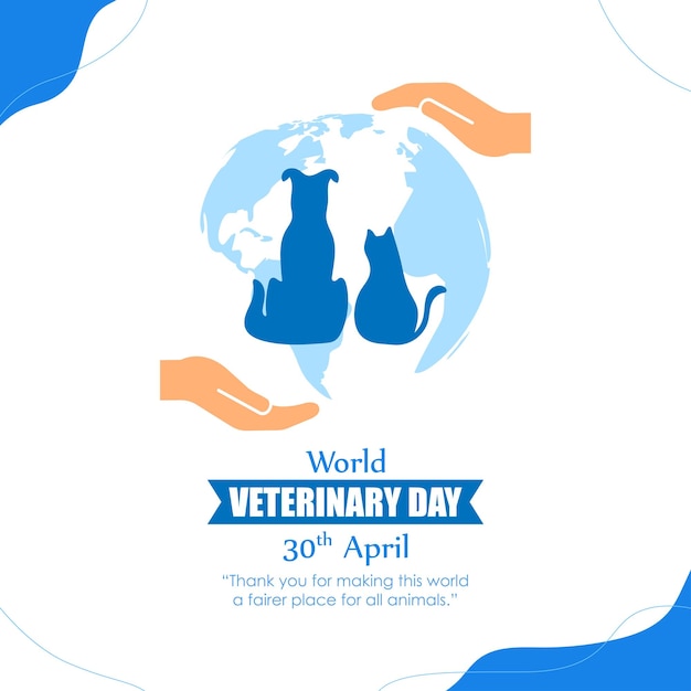 Vector illustration for world veterinary day