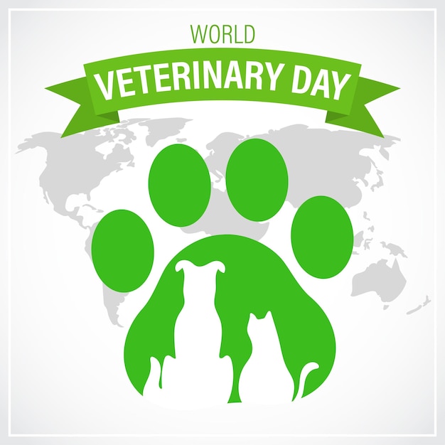 Vector illustration for world veterinary day