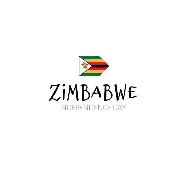 Vector illustration of Zimbabwe independence day. Zimbabwean national holiday 18th of April.