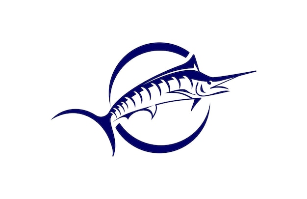 Vector Illustrative Marlin Fish