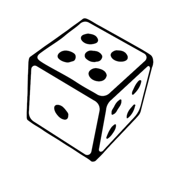 Vector illustrator of Dice