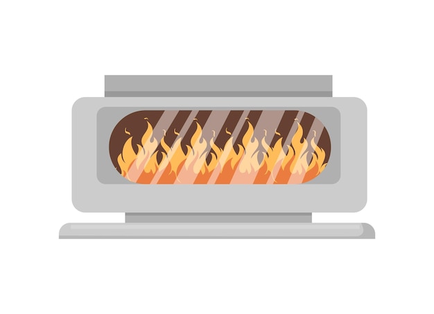 Vector illustrator of Fireplace