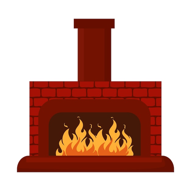 Vector illustrator of Fireplace