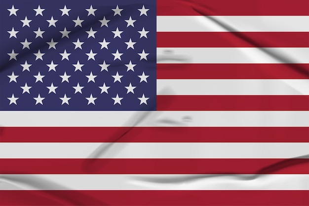 vector image of american flag and American Flag Wave Close Up for Memorial Day