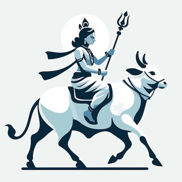 Vector vector image of god india krishna