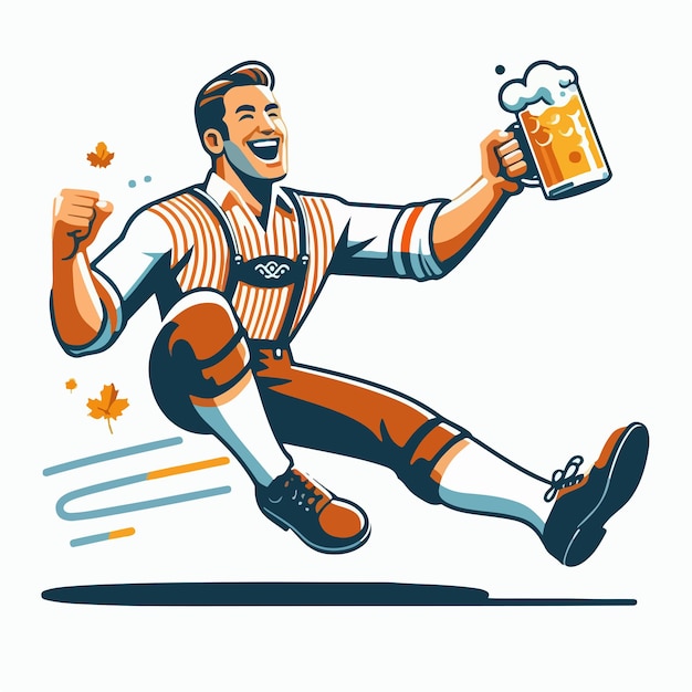 Vector image of the oktoberfest celebration