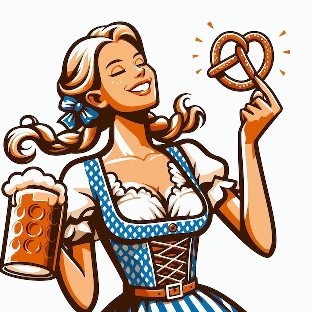 Vector image of the oktoberfest celebration