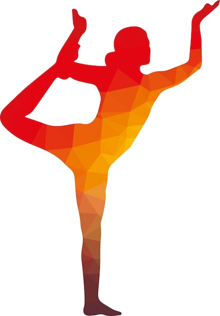 Vector Image Of A Person Doing Yoga Stretching Isolated On White Background