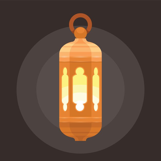 Vector Image Of Ramadan Lantern Isolated On Transparent Background