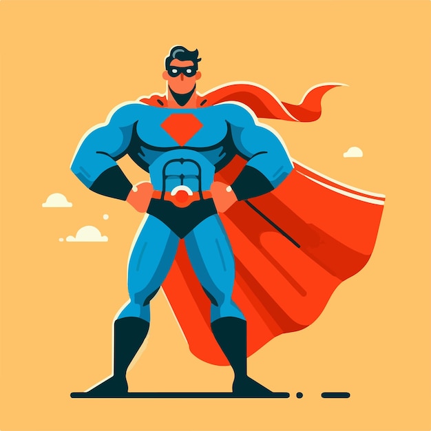 vector image of a super hero