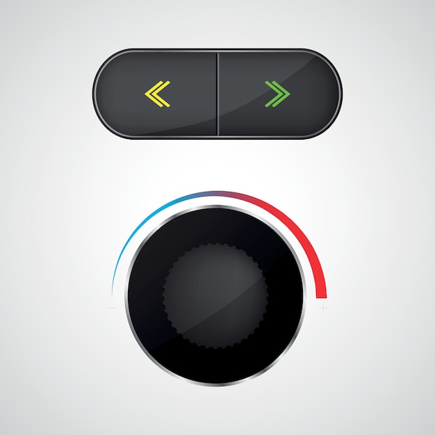 Vector Image Of A Volume Knob On An Audio System Isolated On Transparent Background