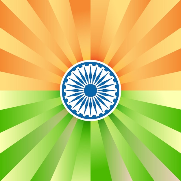 vector Indian flag tricolor decorative background creative in gradient style