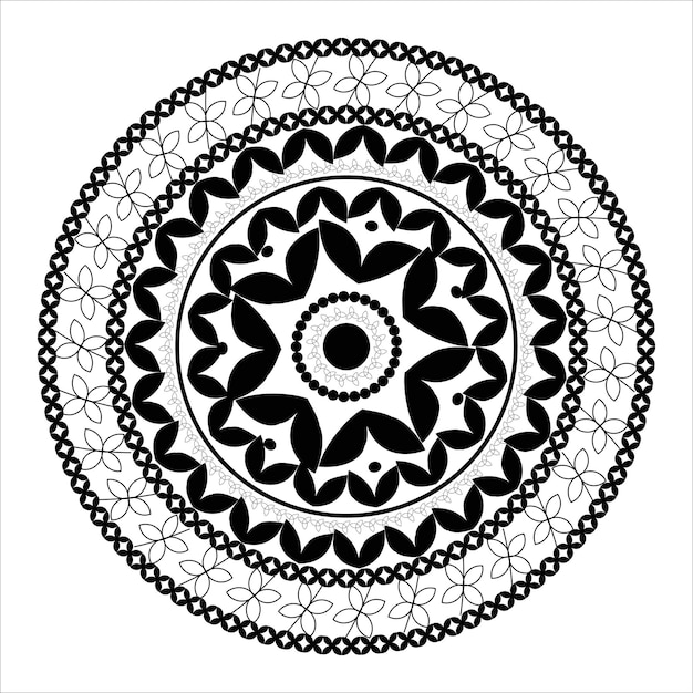 Vector Indian mandala art design free vector