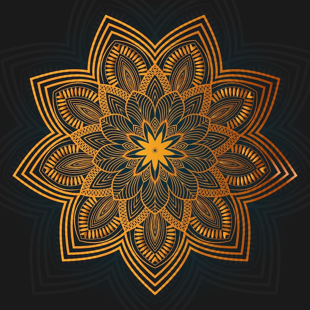 Vector indian mandala Beautiful floral mandala design creative ornamental decorative elements