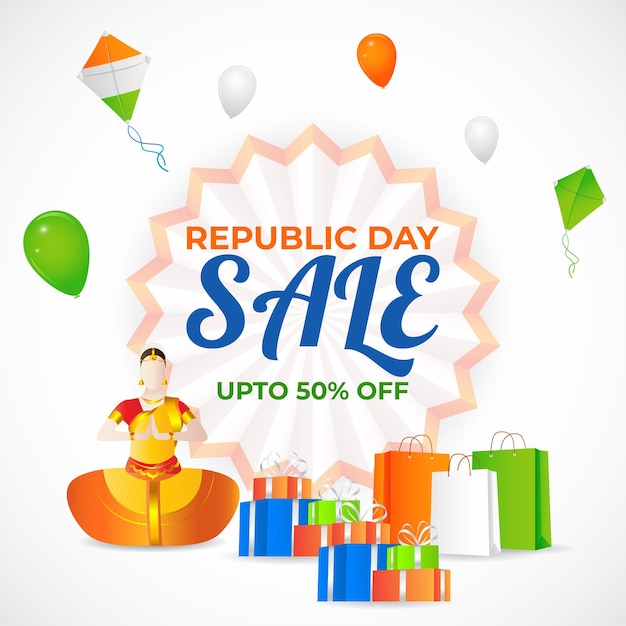 Vector Indian Republic Day Sale banner