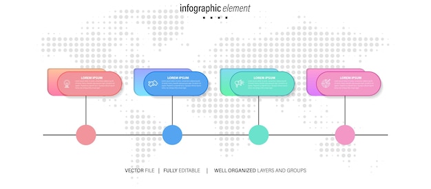 Vector vector infographic element templates collection