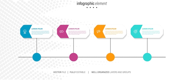 Vector infographic element templates collection