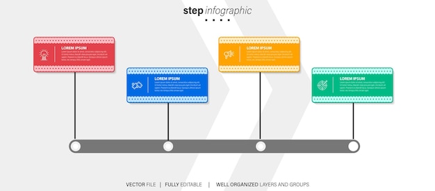 Vector infographic element templates collection