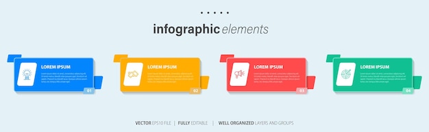 Vector infographic elements design